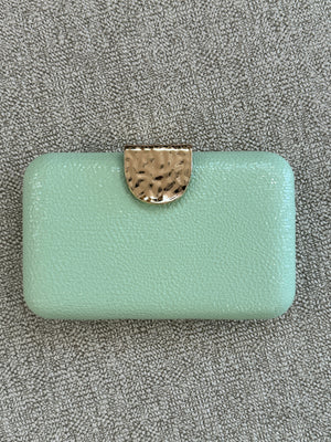 Textured Square Clutch Bag