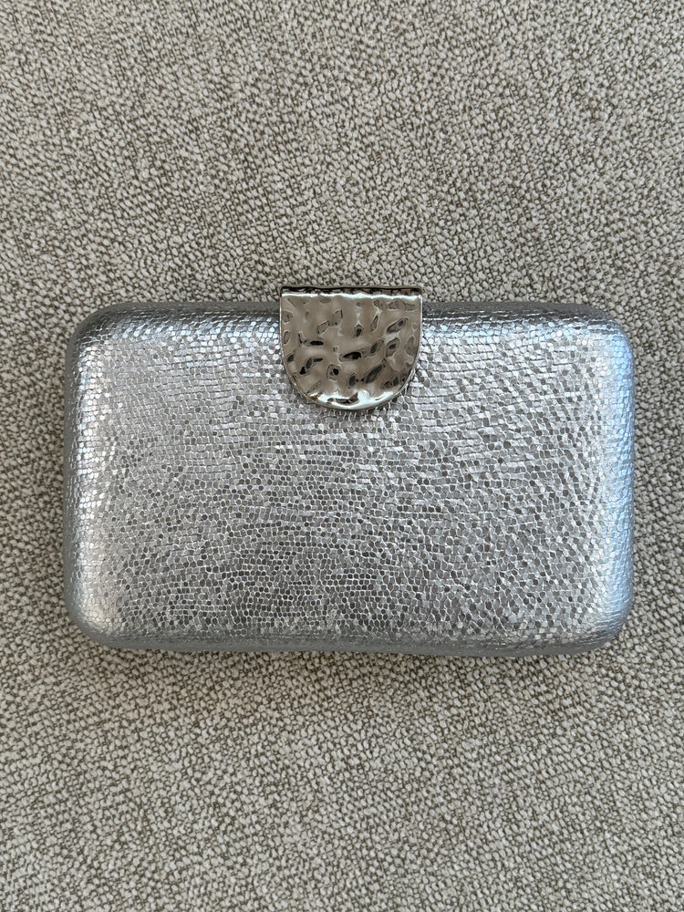 Textured Square Clutch Bag