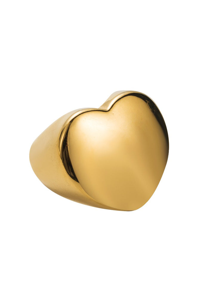 Gold Bold Heart Ring
