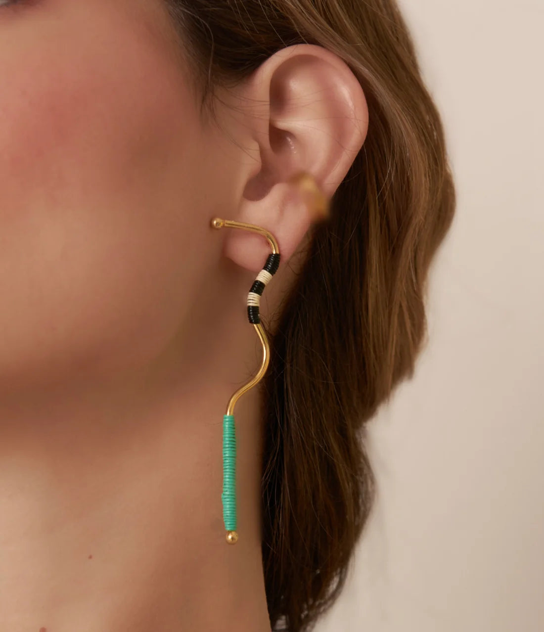 Moka Beaded Lil Drop Earrings