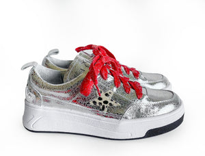 Red Glitter Shoelaces