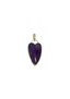 Amethyst Gemstone Heart Charm