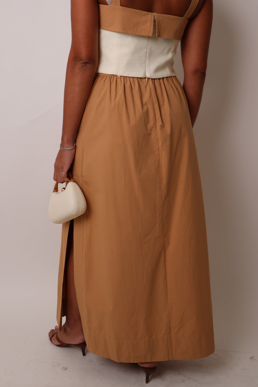 Side Slit Cropped Skirt