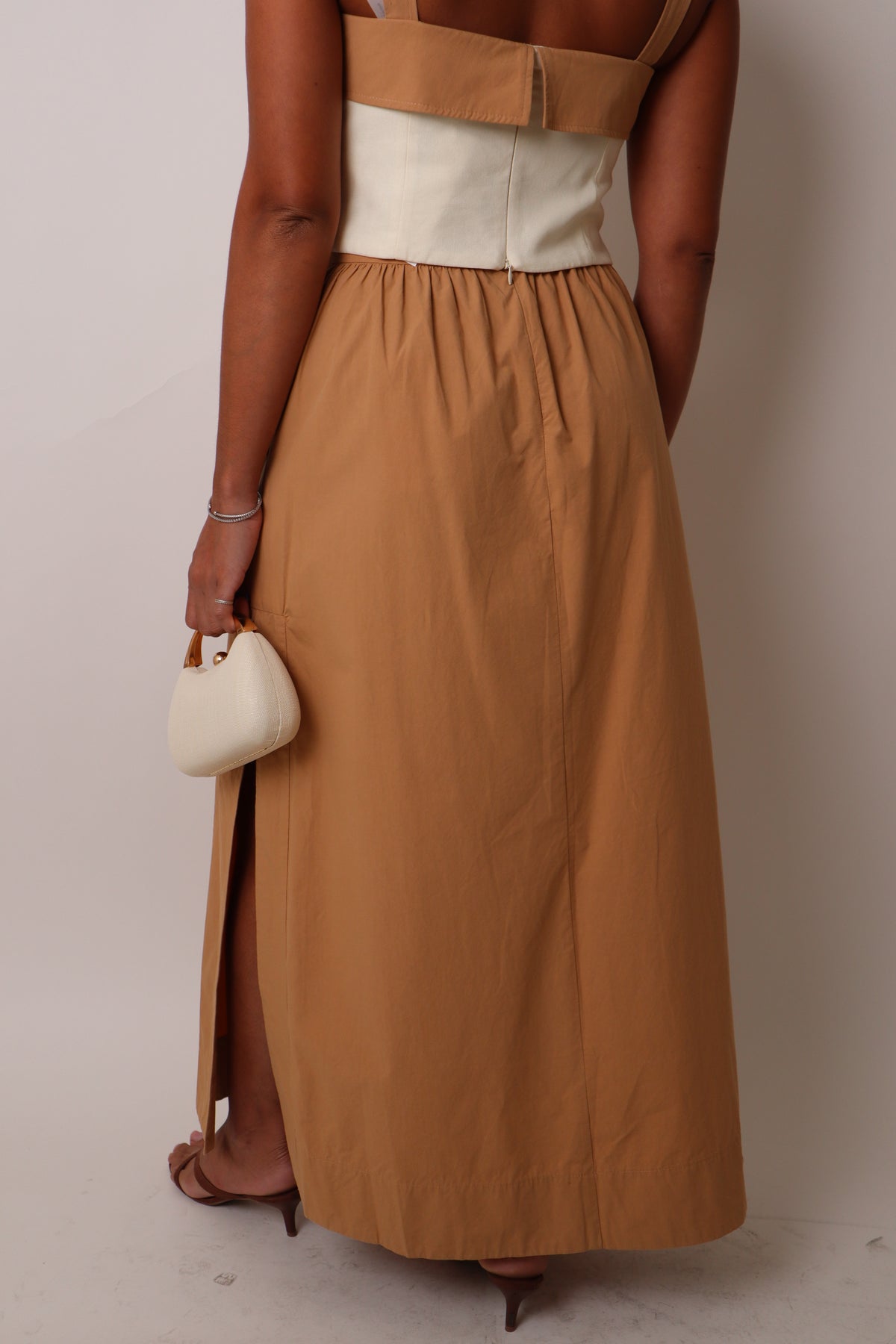 Side Slit Cropped Skirt