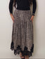 Snake Print Lace Skirt