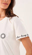 White Embroidered Sun Top