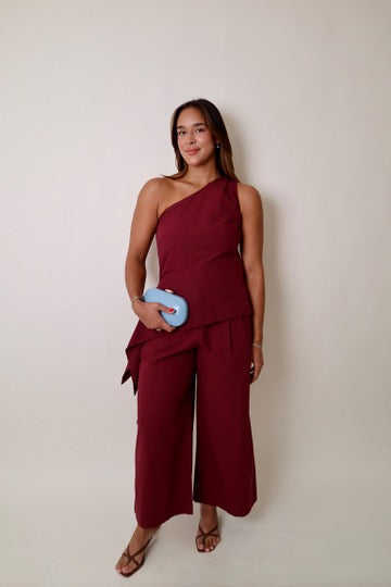 Asymmetric One-Shoulder Blouse