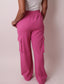 Pink Cargo Sweat Pant
