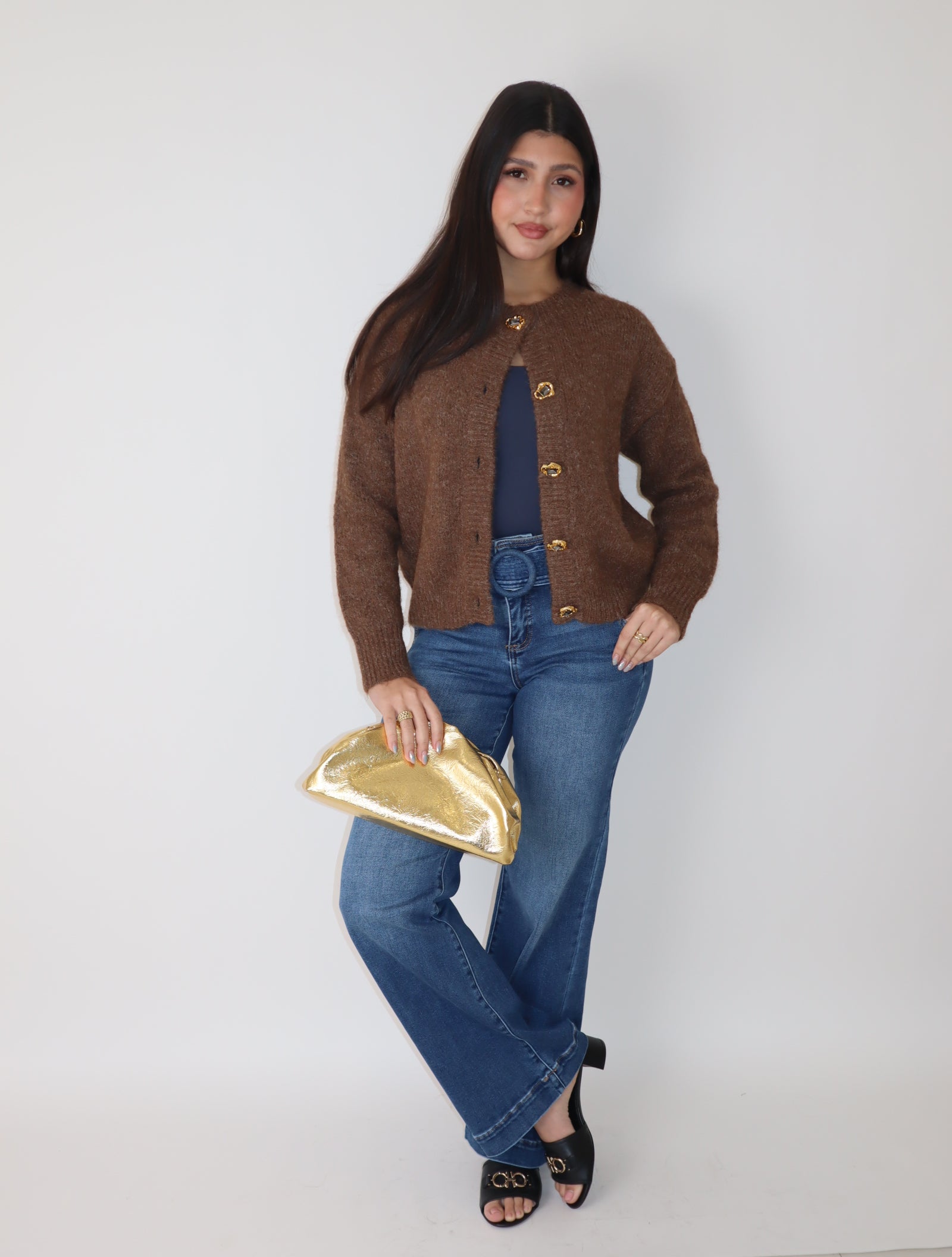 Highwaist Stretch Denim Pant