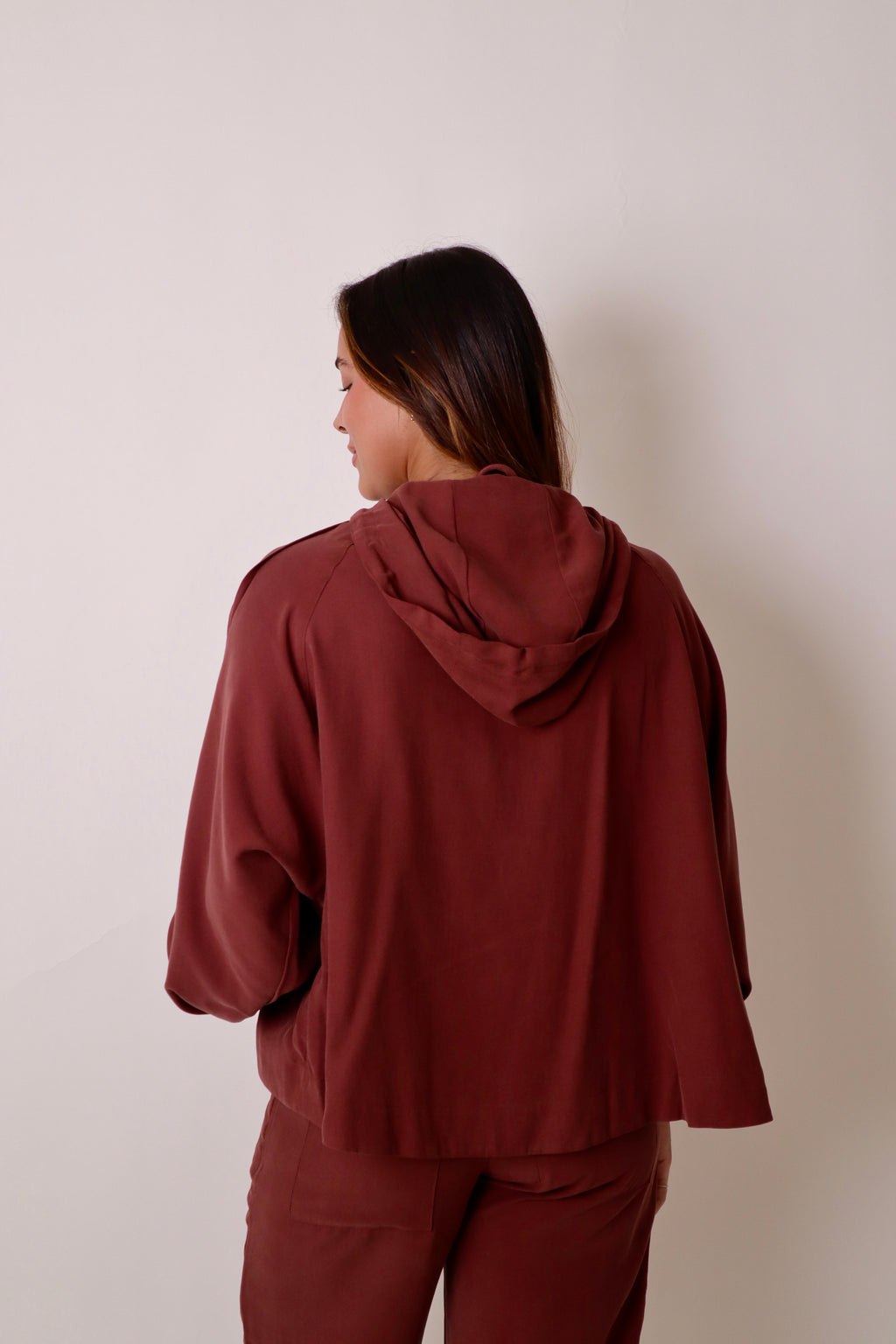 Adjustable Hood Pockets Jacket
