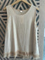 Cream Linen Tank Top