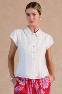 Collar Button Down Blouse