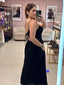 Black Thin Straps Long Dress