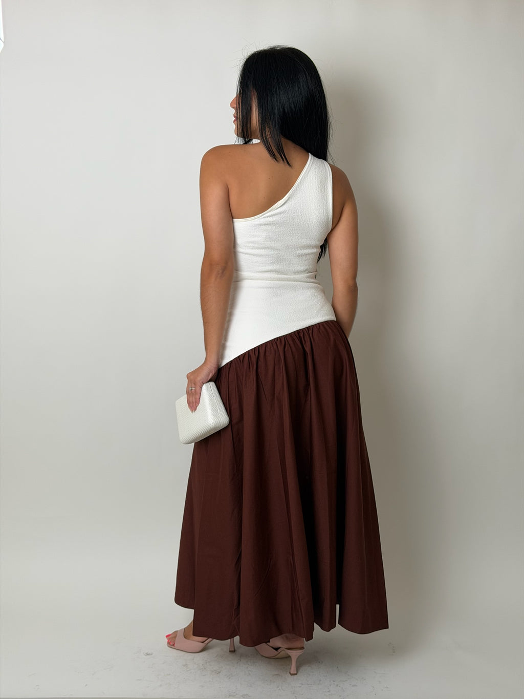 Two Toned One Shoulder Dress