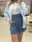 Blue High Waisted Short