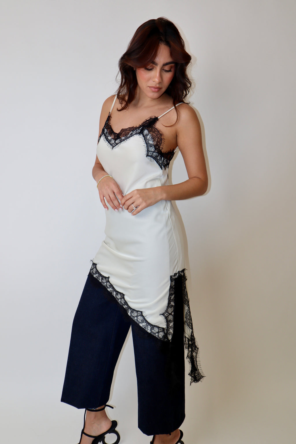 Black & White Lace Dress