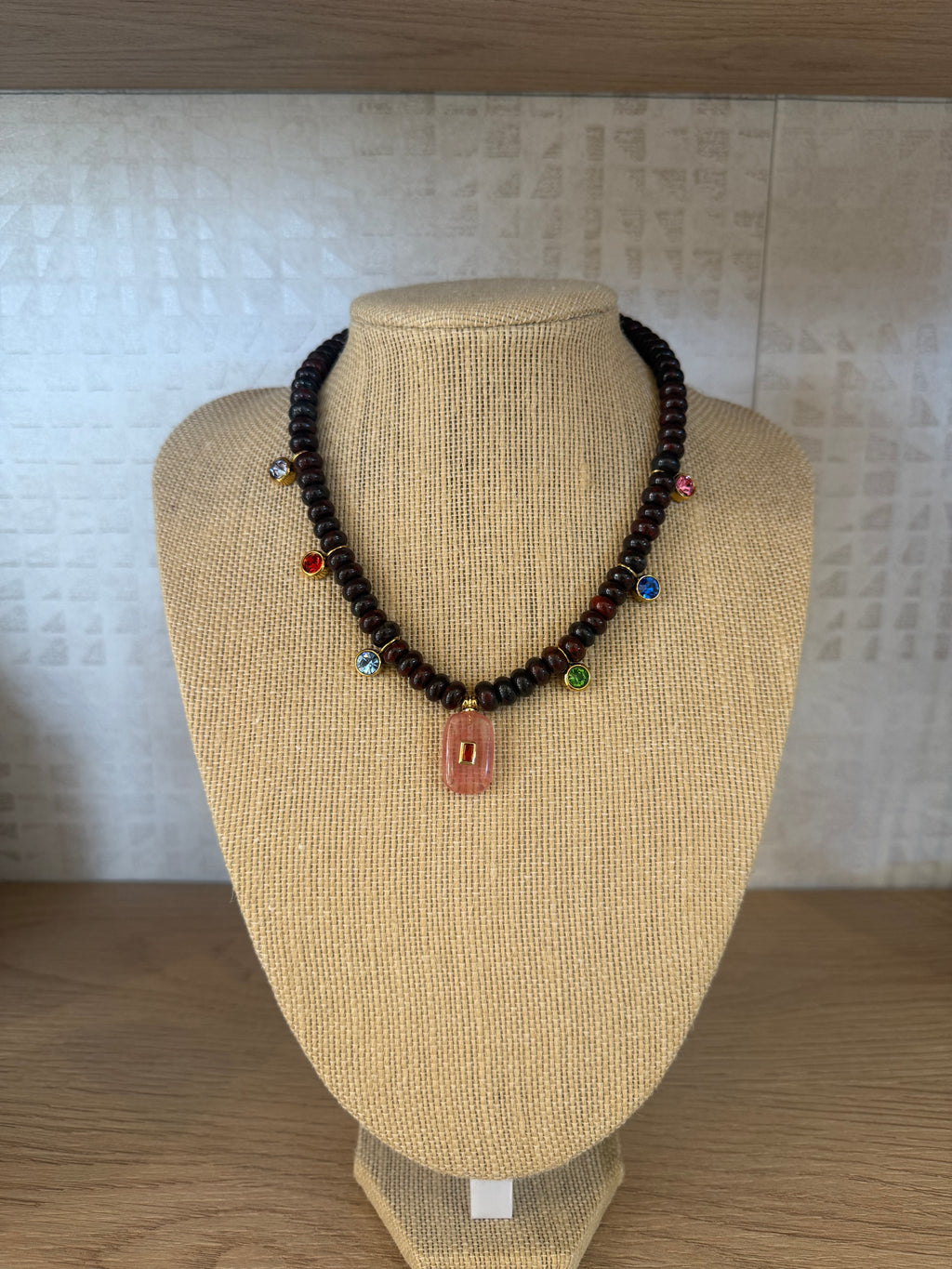 Stone with Charms Necklace