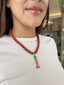 Terracotta Stones Fish Necklace