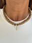 Beaded Seashell Charm Necklace