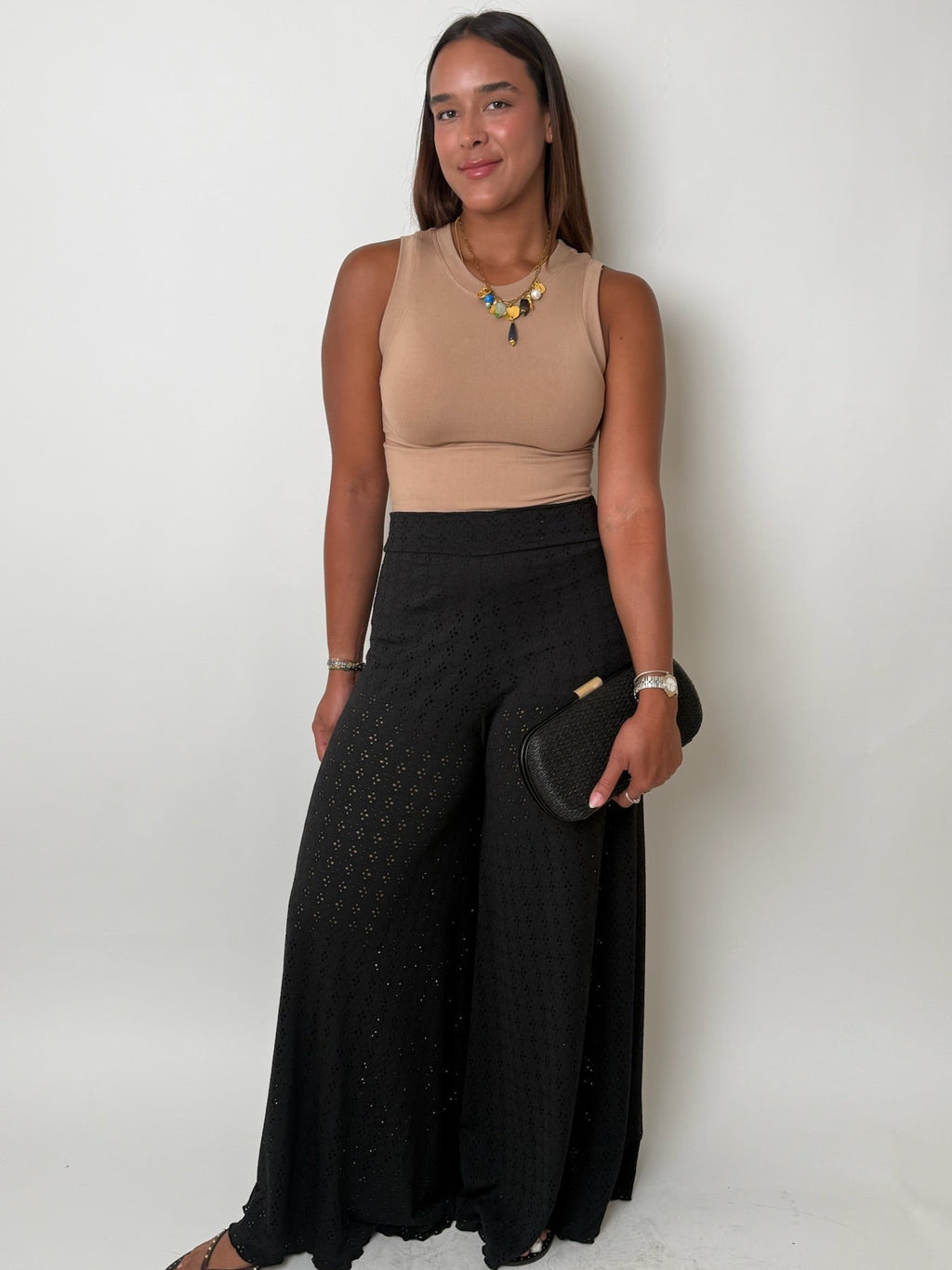 Noir Flower Pant