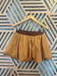 Brown Bubble Short Skirt