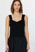 Sleeveless Black Tank Top