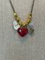 Heart with Evil Eye Necklace