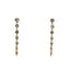 Gold Fleur Earrings Long Spike