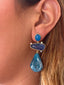 Multi-Stone Drop Earrings
