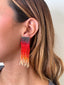 Multicolor Long Beaded Earrings