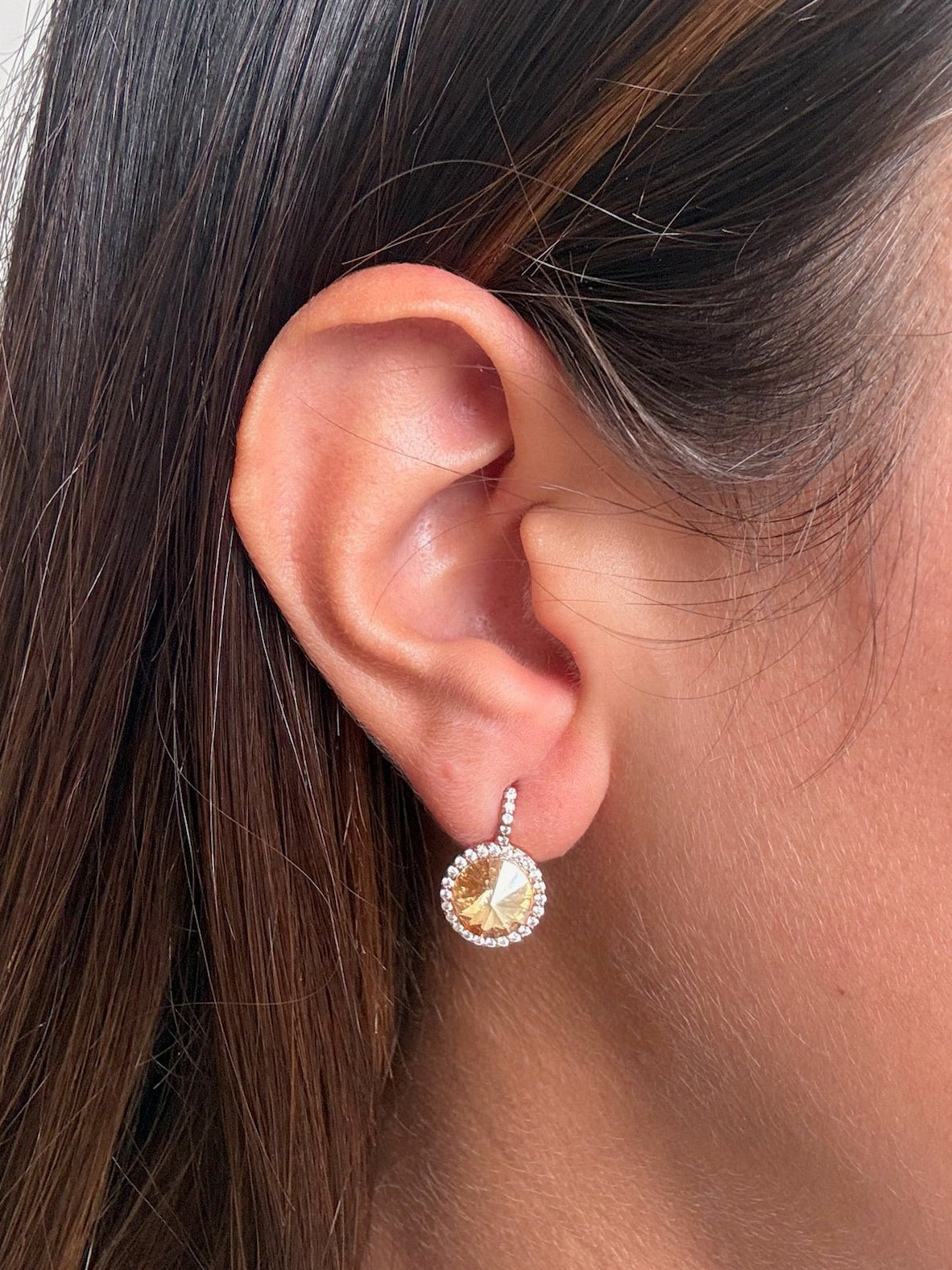 Halo Drop Earrings
