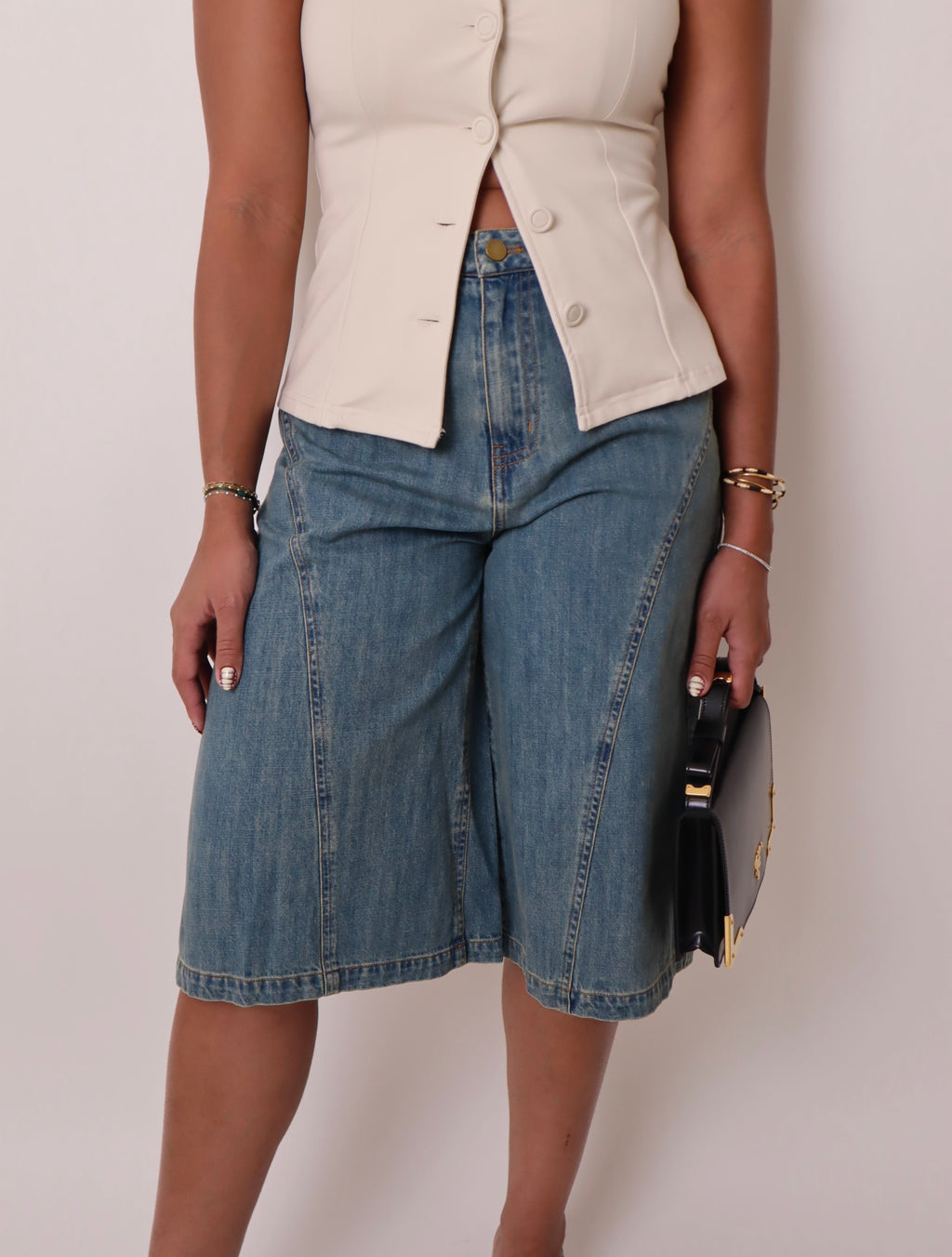 Denim Bermudas