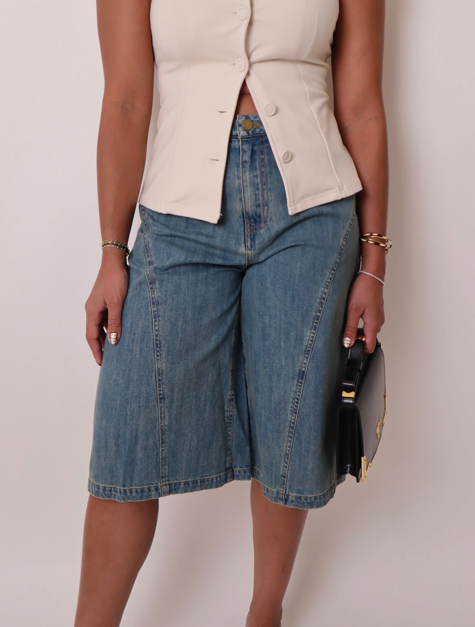 Denim Bermudas