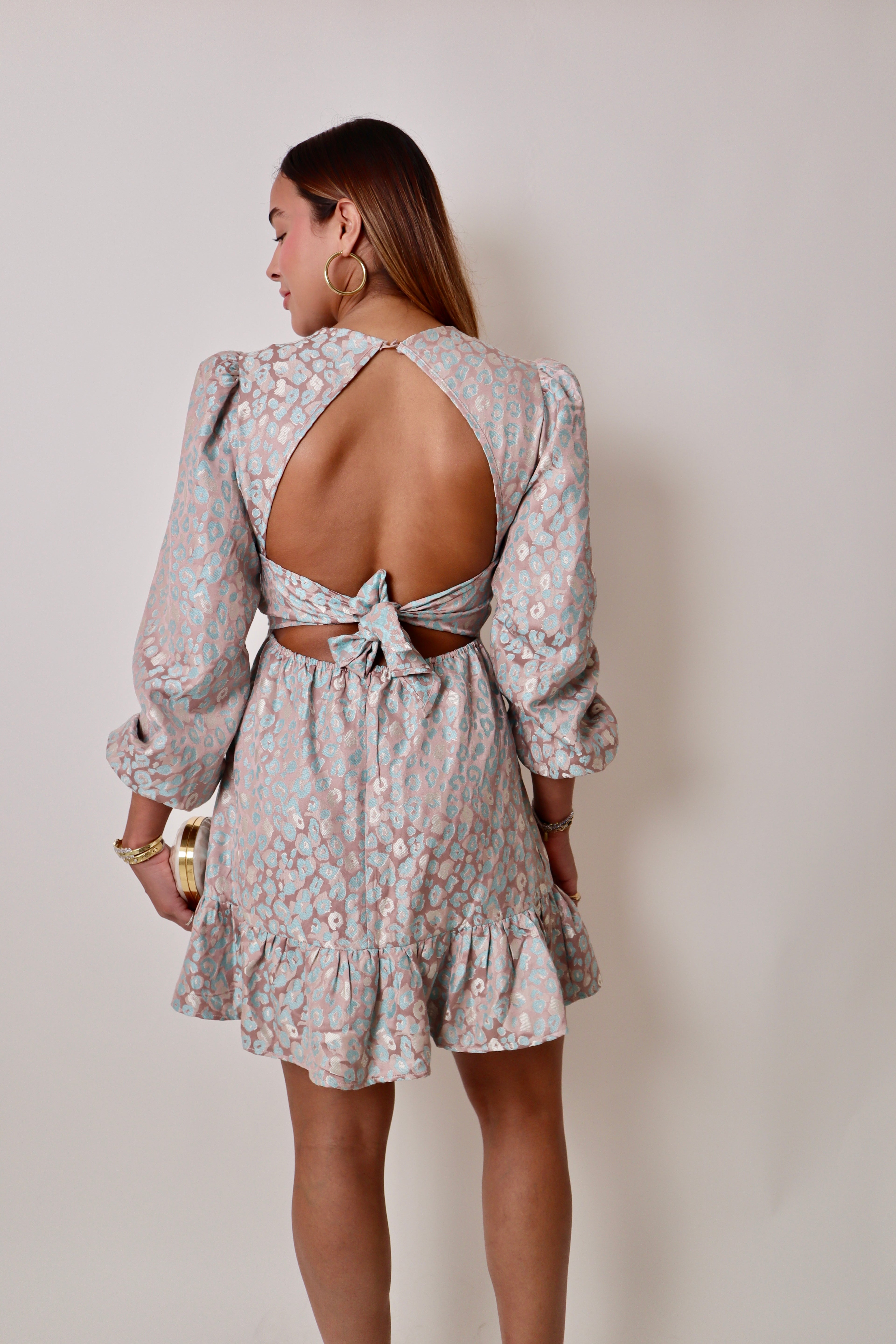 Mauve Animal Print Dress