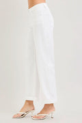 White Cuffed Jeans