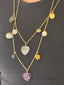 Semi Precious Heart Necklaces
