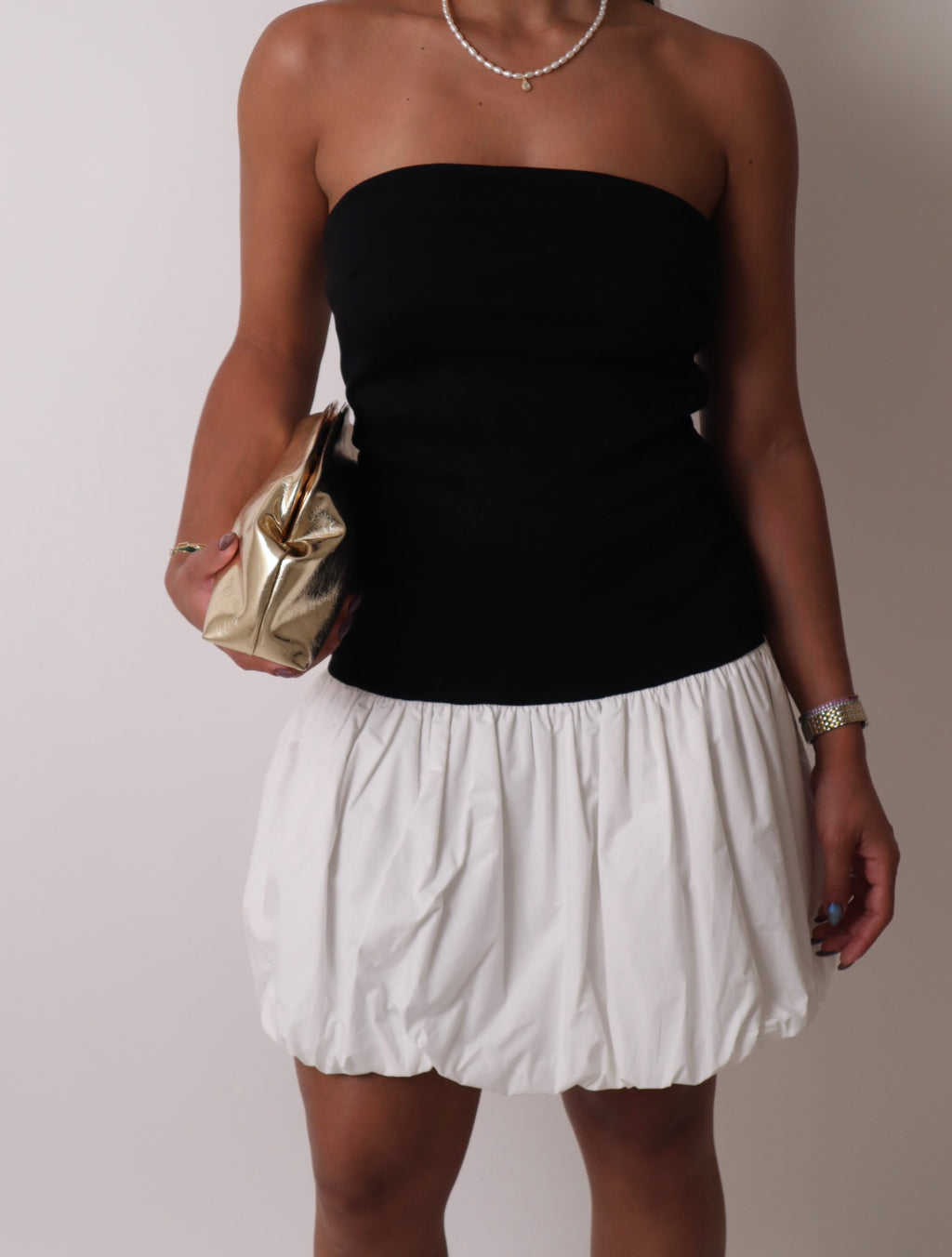 Black & White Bubble Dress