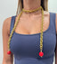 Wrap Long Bead Chain Necklace