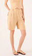 Cream Lines Bermuda Short