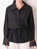 Black Button Up Top