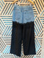 Denim & Black Lace Pant