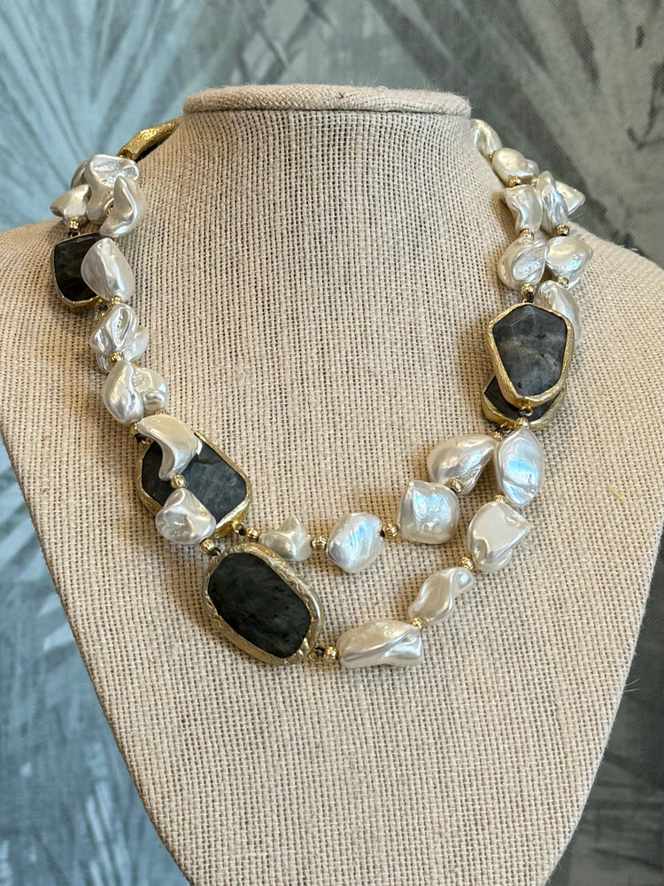 Pearls & Gemstone Necklace