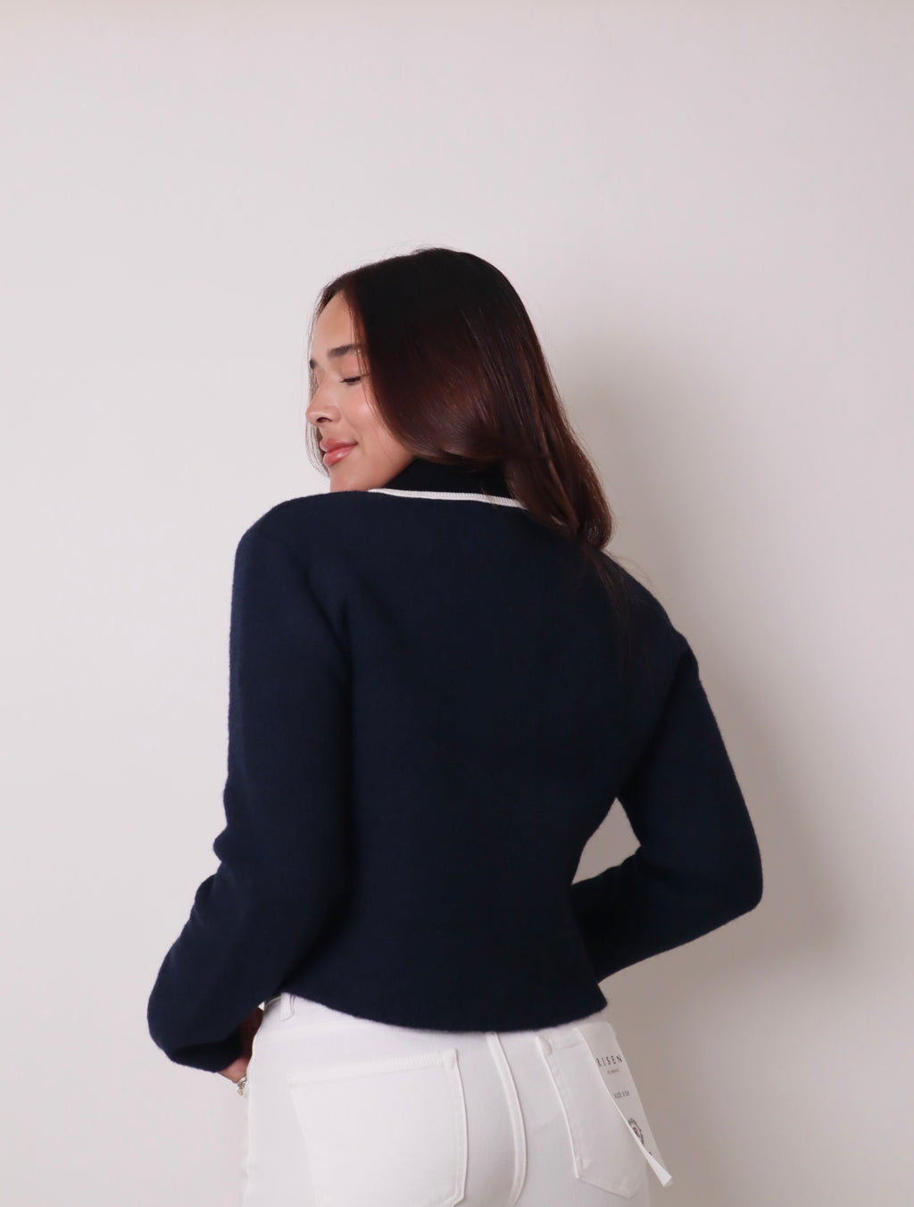 Contrast Placket Cardigan