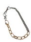 Two Tone Short Necklace