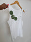 Crochet Flowers Tank Top White