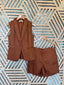 Mocha Vest Set