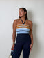 Terry Knit Halter Neck Tank Top