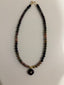 Tourmaline Stone with Tiger Eye Pendant Necklace
