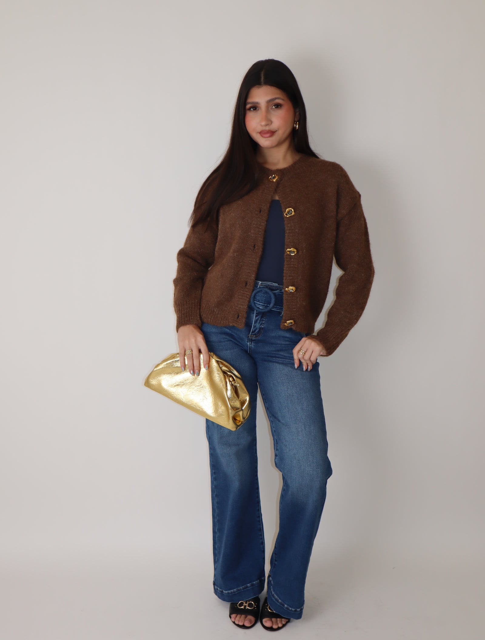 Highwaist Stretch Denim Pant