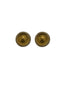 Gold Textured Circle Earrings